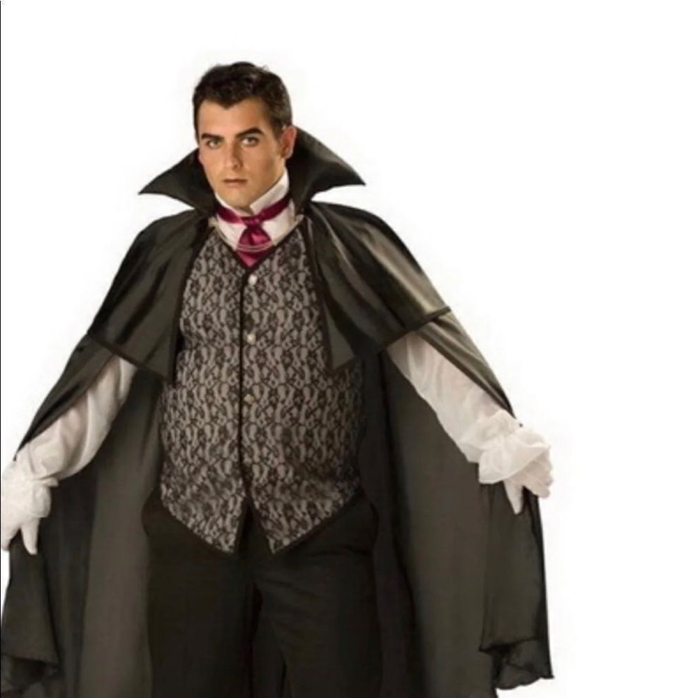 Incharacter midnight vampire cape vest designer costume kid Size 6